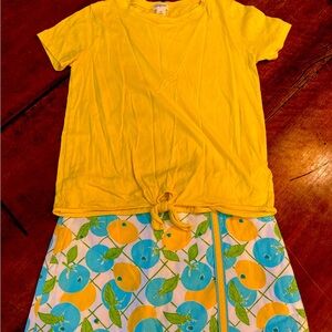 Lilly Pulitzer skort with Crew cuts top